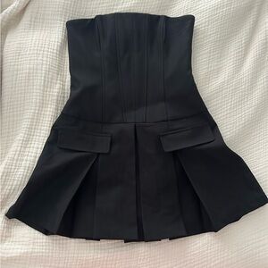 Superdown Black Strapless Dress